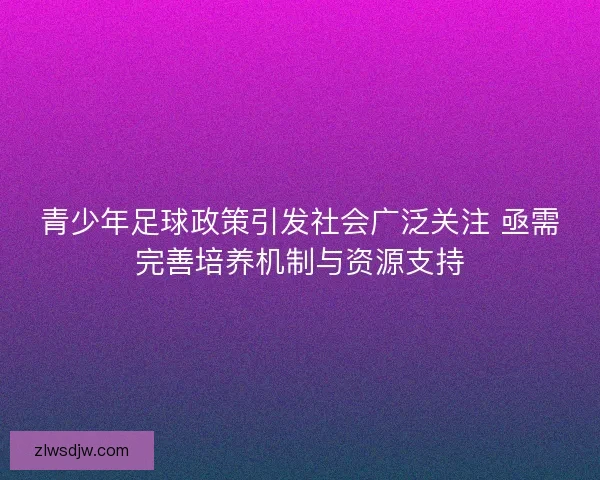 青少年足球政策引发社会广泛关注 亟需完善培养机制与资源支持 青少年足球政策引发社会广泛关注 亟需完善培养机制与资源支持